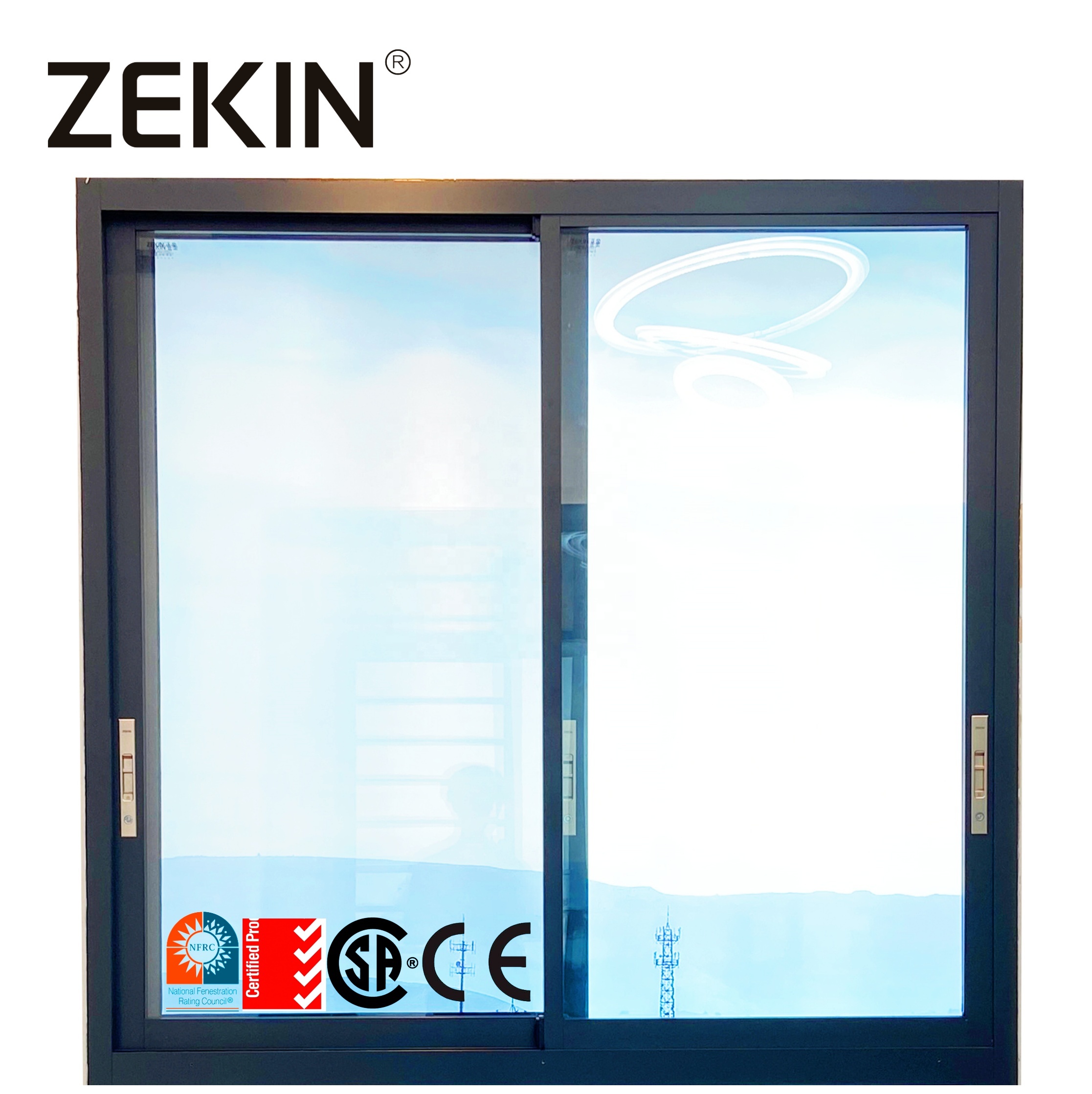 NFRC AS2047 Certification Thermal Break Aluminum Window Double Tempered Glass Energy Efficient Aluminum Sliding windows