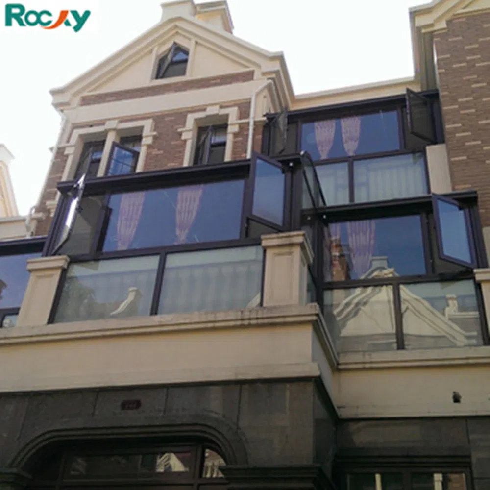 Double Tempered Glass Insulated Aluminium Tilt Turn Casement Window with Flyscreen