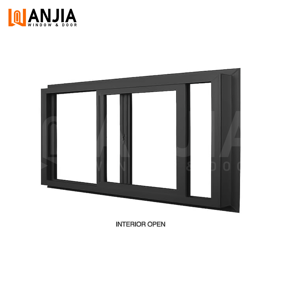 HISENG Smart Security Tint Switchable Privacy Window Modern Aluminum Sliding Smart Glass for Bedroom Hotel Living Room Villa