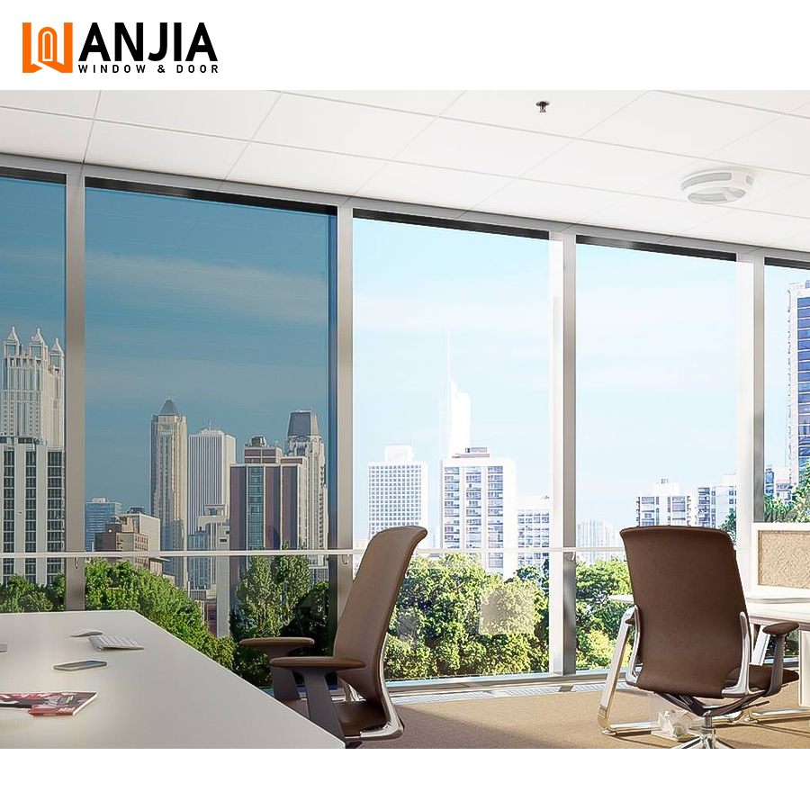 HISENG Smart Security Tint Switchable Privacy Window Modern Aluminum Sliding Smart Glass for Bedroom Hotel Living Room Villa