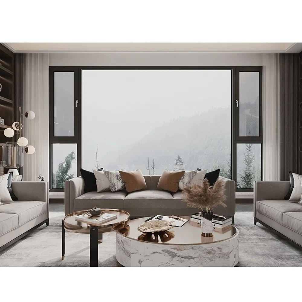 Impact Resistant Double-Sided Casement Premium Series Architectural Aluminum System Window