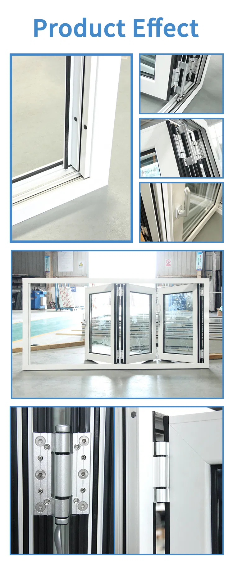 Architectural Aluminum Windows Double Glass Window System for Construction
