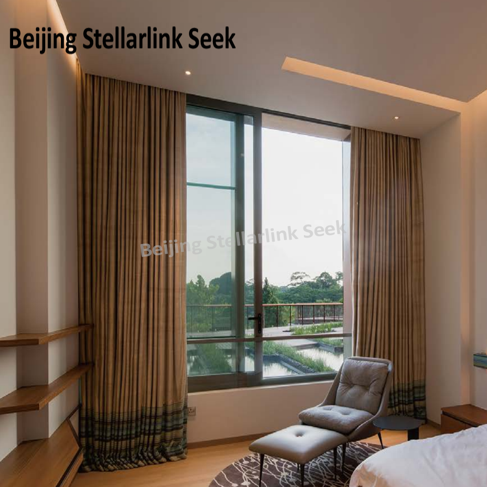 High-End Energy Efficient Thermal Break Aluminum Sliding Window with Casement Window Effect for Villas High Rise Buildings