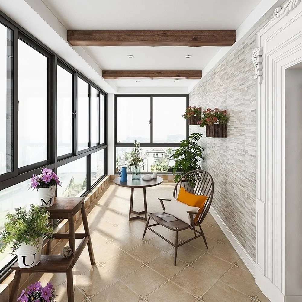 Impact Resistant Double-Sided Casement Premium Series Architectural Aluminum System Window