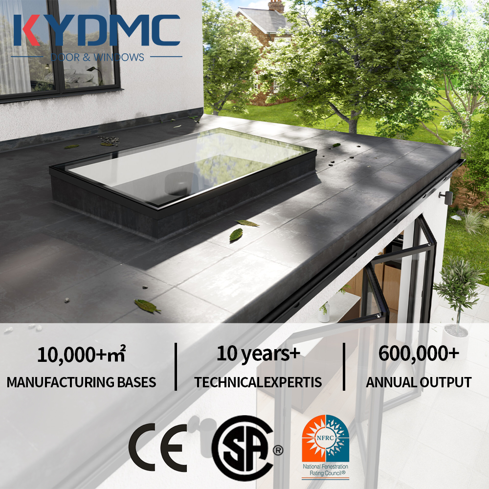 Electric Intelligent Aluminum Skylight Roof Automatic Casement Window Living Room Basement Smart Lifting Exterior Skylight