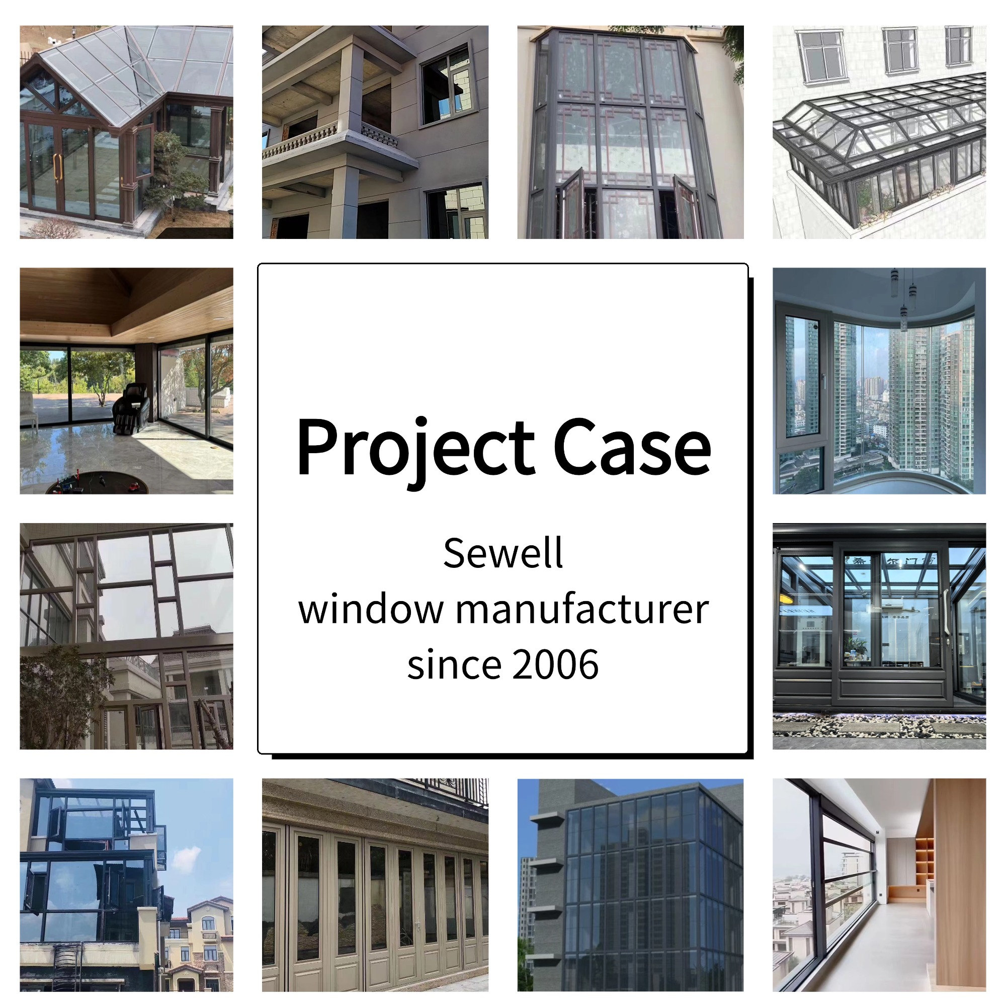 Best Quality Modern Soundproof Tempered Double Glass Thermal Break Aluminum Sliding Window for Villa Hotel Room