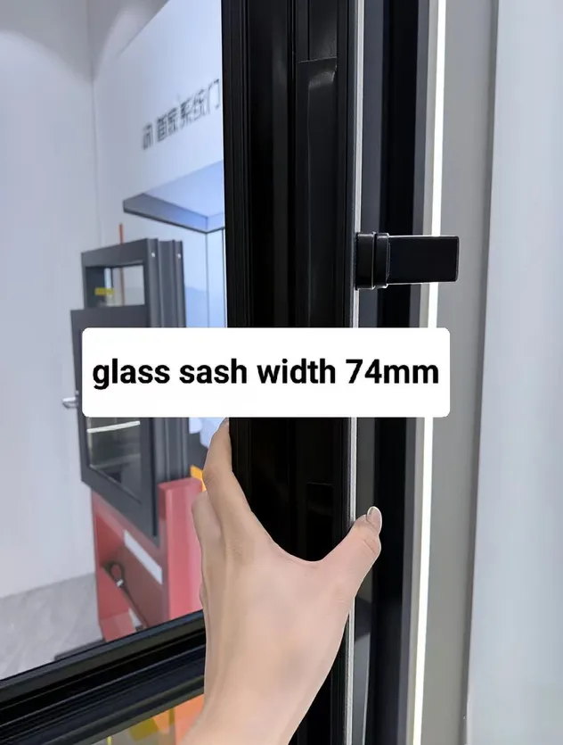 Aluminum Casement Window with Energy-Efficient Double Glazing and UV Protection