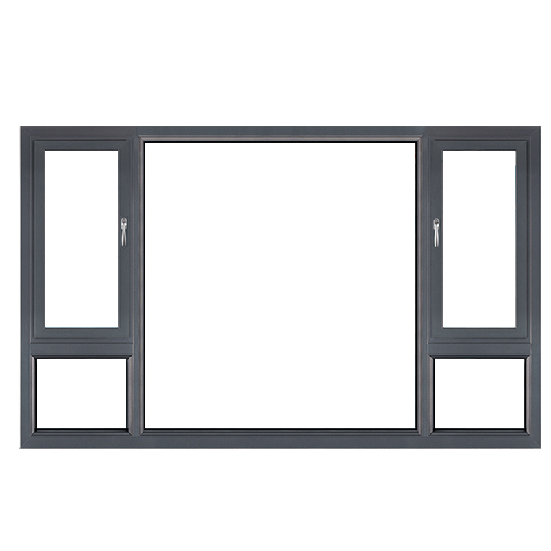 Customized Thermal Break Aluminium Alloy Casement Window for Villa Energy-Efficient Hurricane-impact Horizontal Bathroom Bedroom