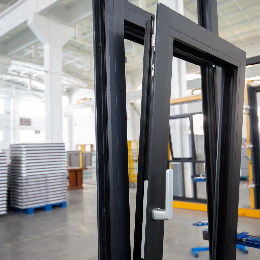 Thermally Broken Commercial Double Glazed Aluminum Picture and Fixed Triple Glass Window