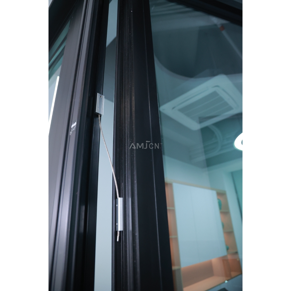 AMJ Soundproof Double Glazed Insulated Glass Casement Windows Design High Impact Energy Efficiency Aluminum Window