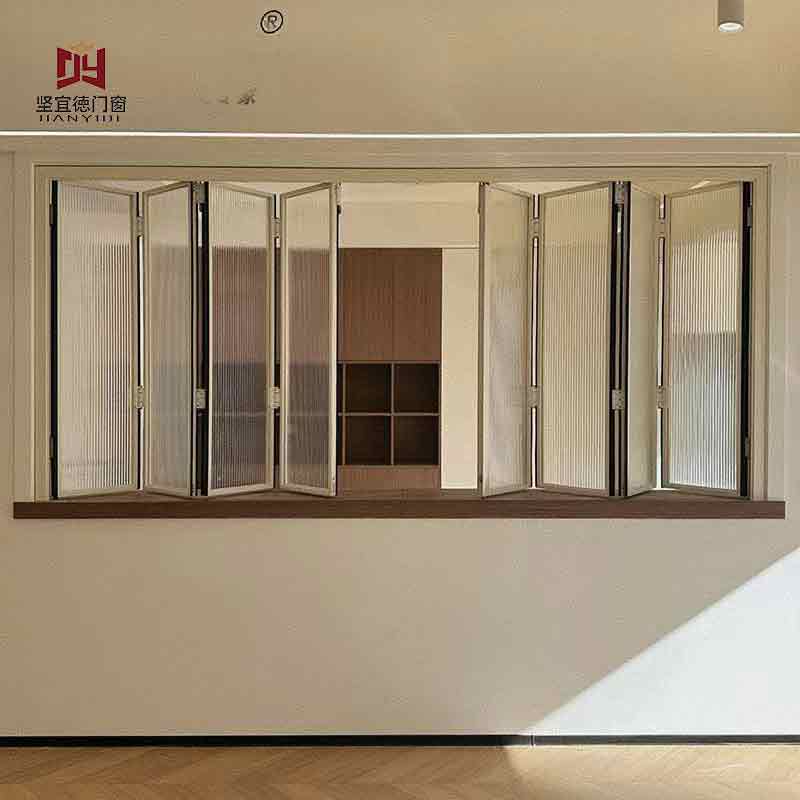 Customized Modern Aluminum Thermal Break Double Glazed Bi-fold Window for Residential Building