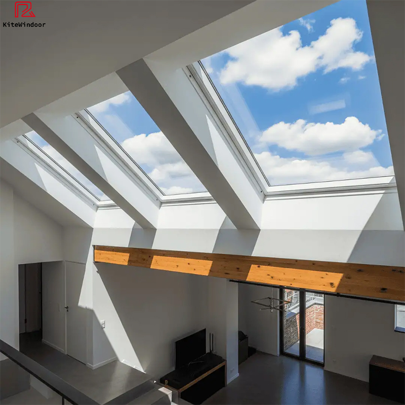 Modern Architectural Aluminum Frame Automatic Smart Skylight with Smart Remote Control System