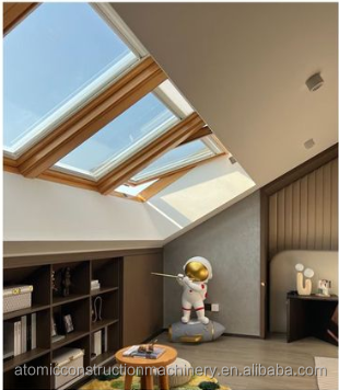American Modern Design Automatic RV Skylight Window Aluminum Alloy Sliding Smart Operable Double Tempered Glass Apartment Villa
