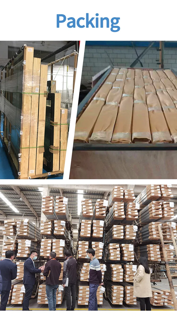 Architectural Aluminum Windows Double Glass Window System for Construction