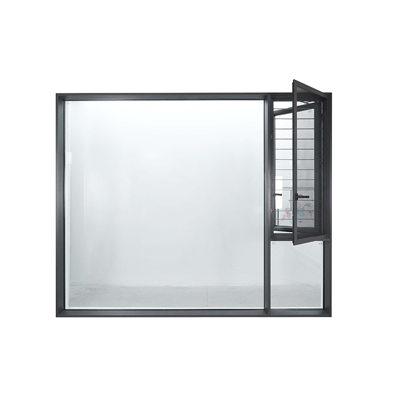 Customized Thermal Break Aluminium Alloy Casement Window for Villa Energy-Efficient Hurricane-impact Horizontal Bathroom Bedroom