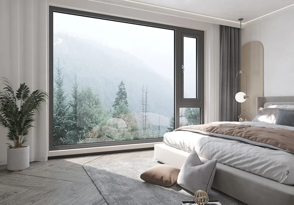 Impact Resistant Double-Sided Casement Premium Series Architectural Aluminum System Window