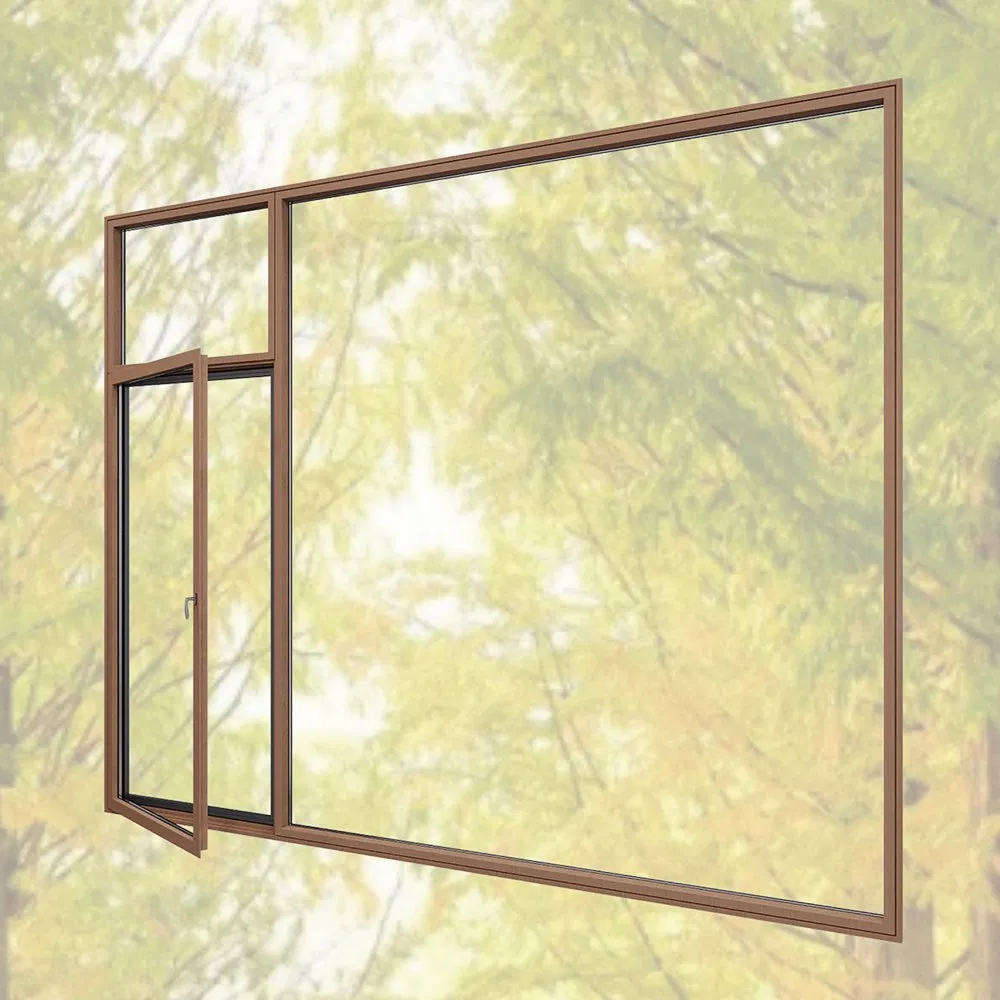 Aesthetic Wood-Clad Aluminum Windows for Architectural Beauty