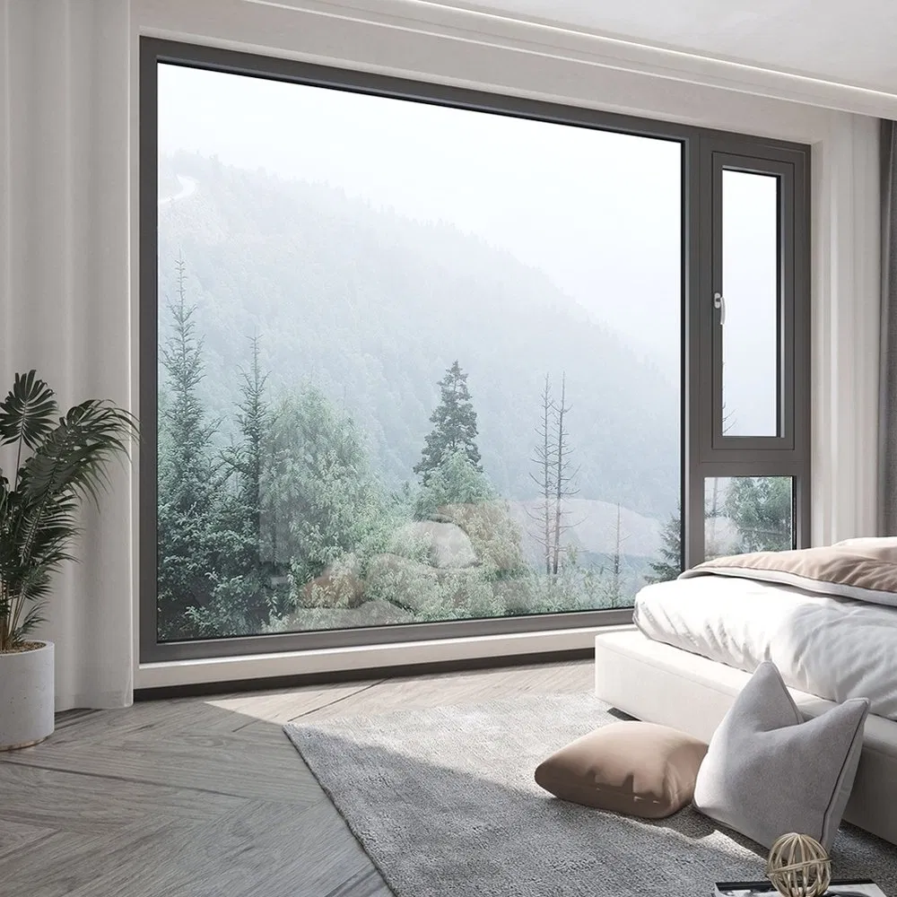 Impact Resistant Double-Sided Casement Premium Series Architectural Aluminum System Window
