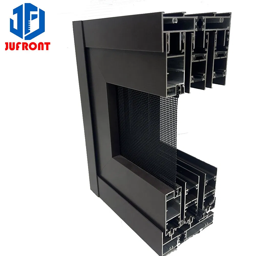 Modern Aluminum/Aluminium Folding Awning Sliding Casement Window with Double Glass and Energy Efficient
