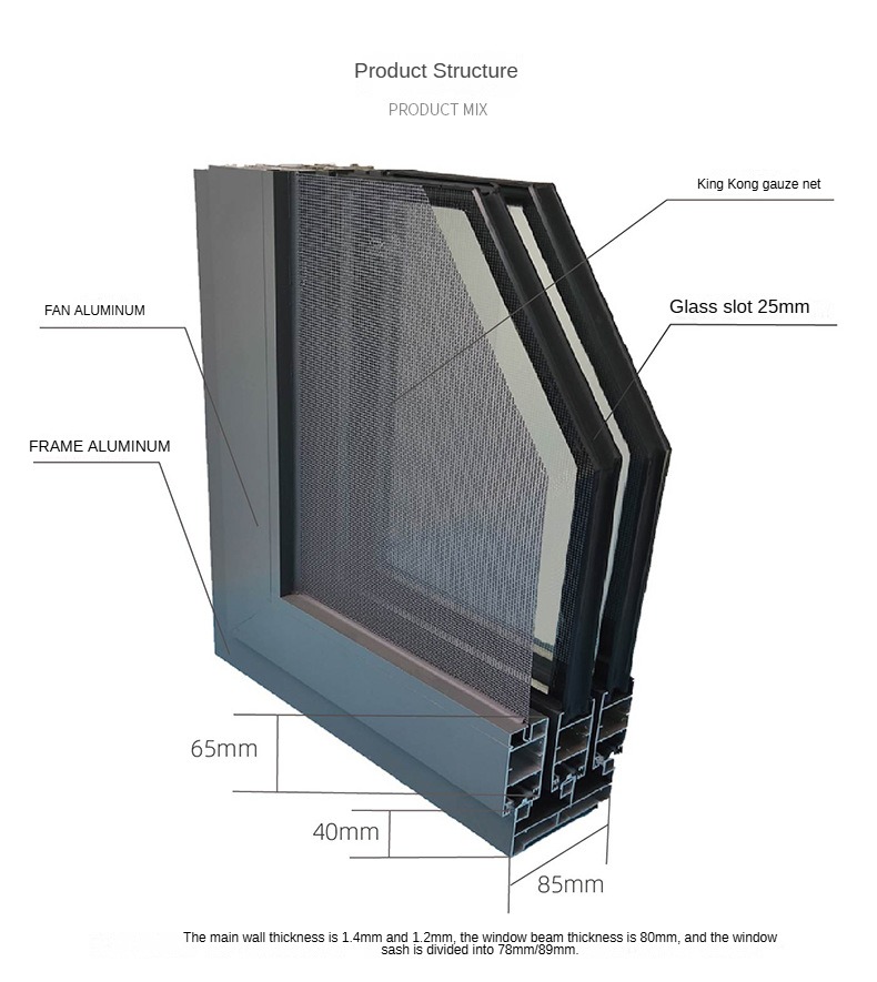 Aluminum Sliding Window Details 2