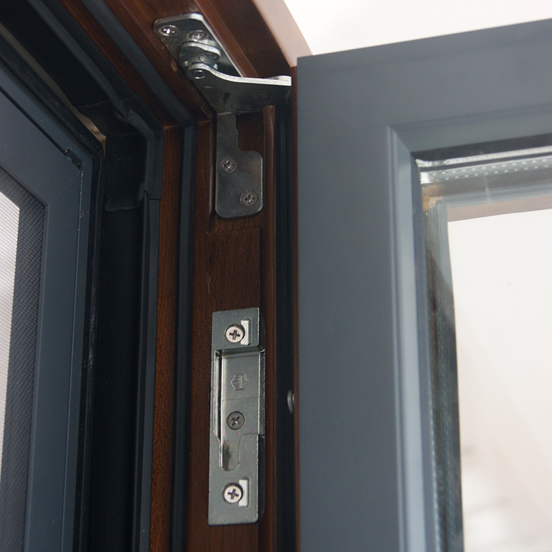High-Grade Aluminum Clad Wood Tilt and Turn Windows Custom Standard Slimline Configurations Soundproof windows