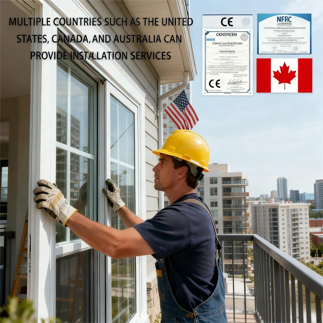 Low-Maintenance No-Rust No-Deformation Easy-Handling Commercial-Residential Standard Aluminum Doors and Windows