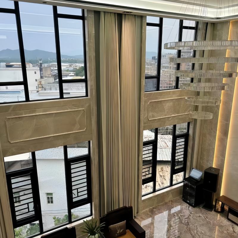 Heavy Duty Aluminum Casement Window Double Glazed Thermal Insulated for High Rise Building Project Supplier