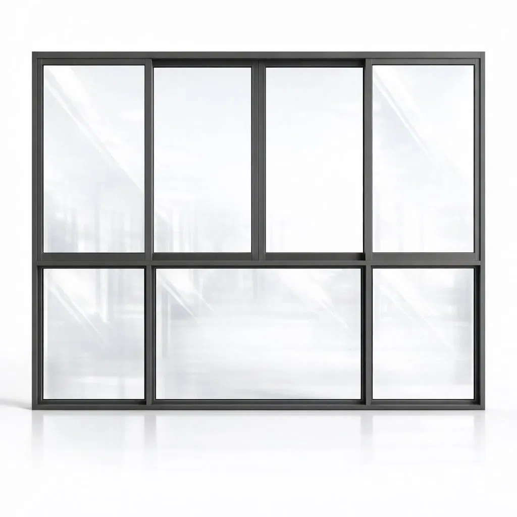 Factory Price Customized Residential Double Pane Weather Sealed Large View Windproof and Rainproof Premium Air Conditioner Aluminium Sliding Window