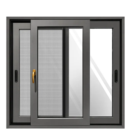 Double Glass Glazed Alloy Aluminium Sliding Window Sleek Premium Aluminum Casement Window Thermal Break Aluminum Window