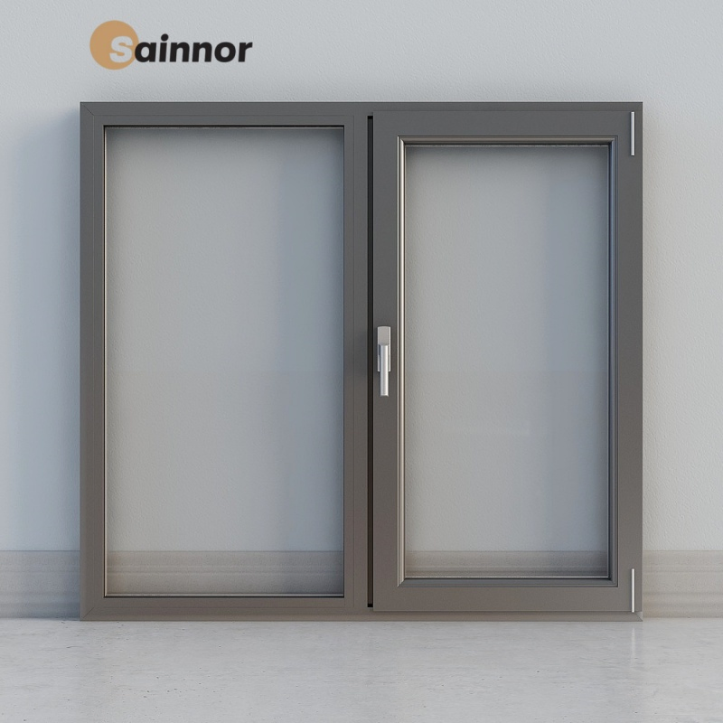 OEM High Quality Hurricane-Resistant Impact Anti-Theft Thermal Break Aluminum Alloy Frame Casement Windows with Double Glass for House