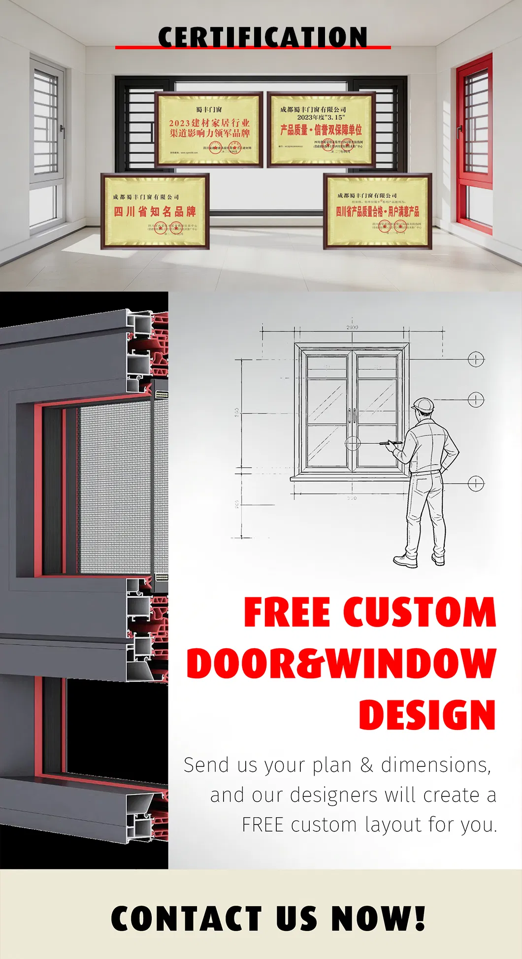 Factory Price Customized Residential Double Pane Weather Sealed Large View Windproof and Rainproof Premium Air Conditioner Aluminium Sliding Window