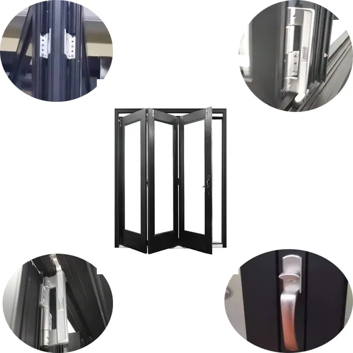 As2047 Cheap Aluminum Bifold Glass Windows Thermal Break Aluminum Folding Window