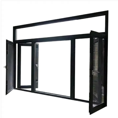 Energy Efficient Aluminum Window Low E Glass Thermal Break Argon Filled EPDM Seal Weatherproof for High Rise Building