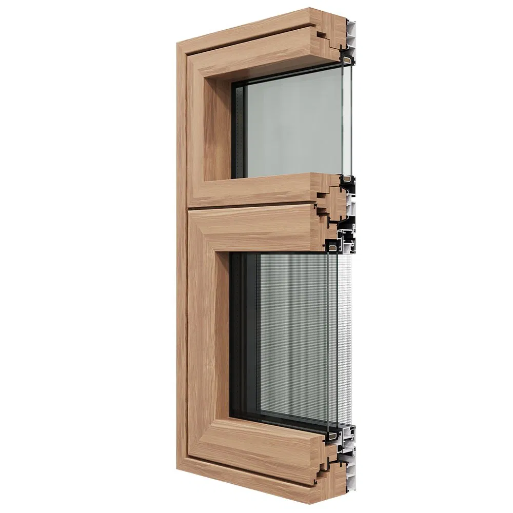Aesthetic Wood-Clad Aluminum Windows for Architectural Beauty