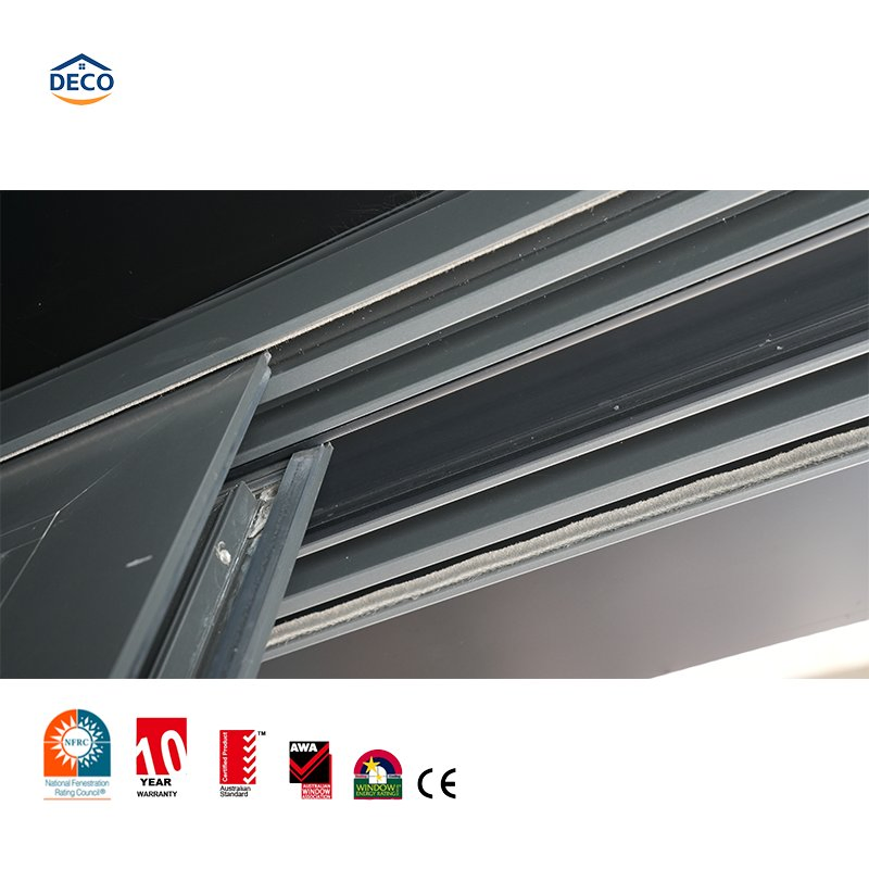 Hurricane Proof Impact Resistant Sliding Heat Insulation Aluminum Windows and Doors