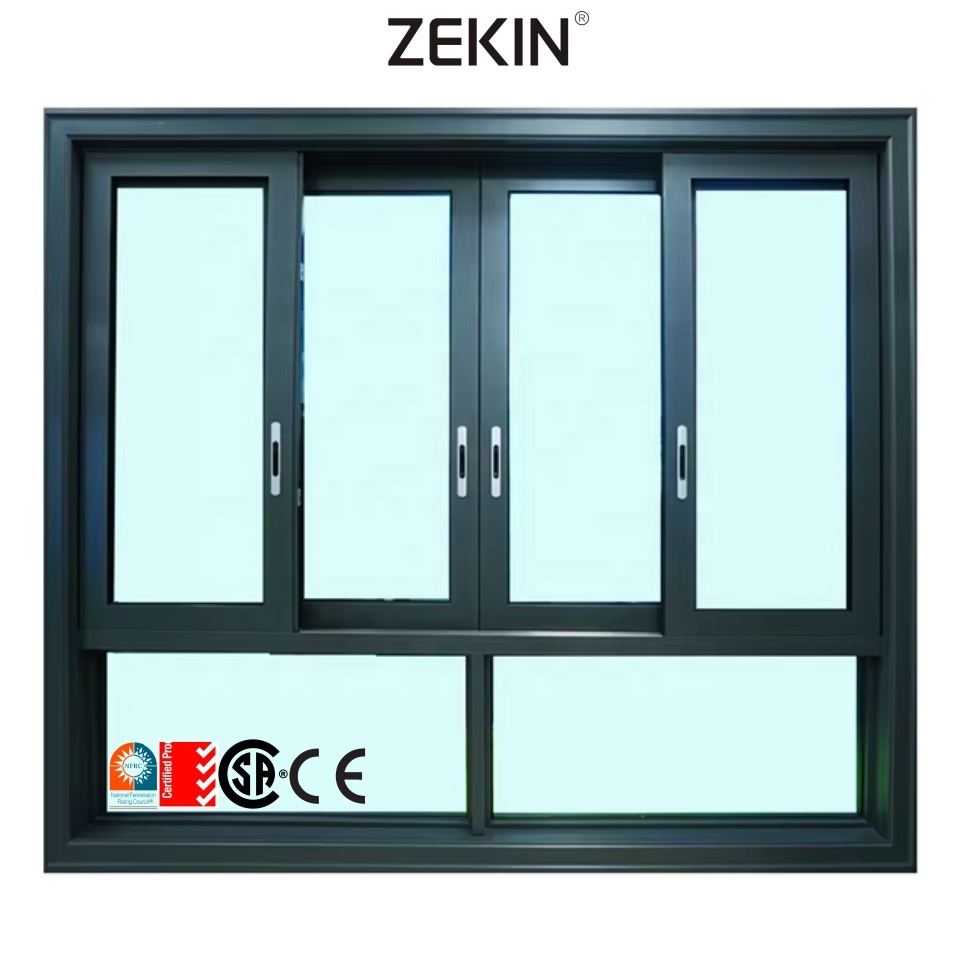 Modern Design Cheap Price Aluminum Window Customized for Engineering Projects Glass Double Pane Tinted Sliding Windows