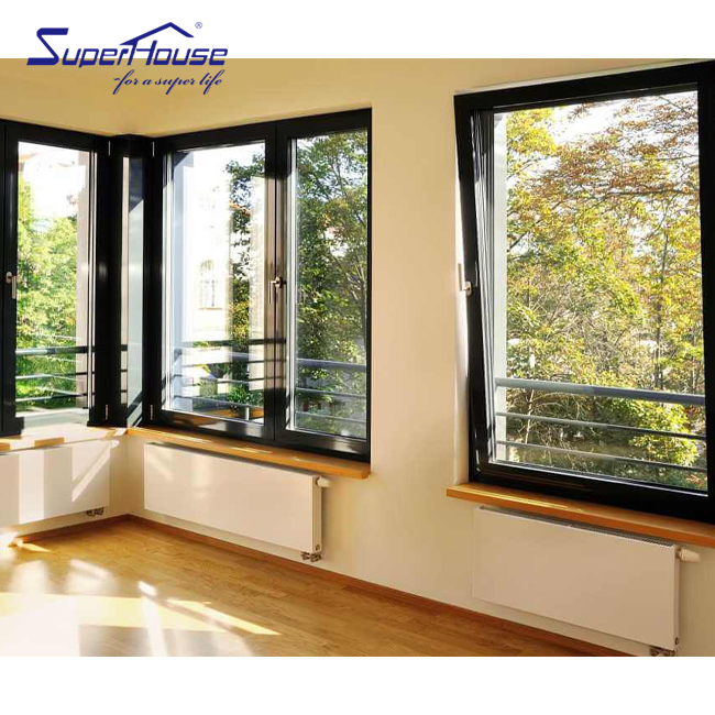 NFRC As2047 Canada Certification Frame Metal Smart Glass Tilt and Turn windows Casement Window and Door