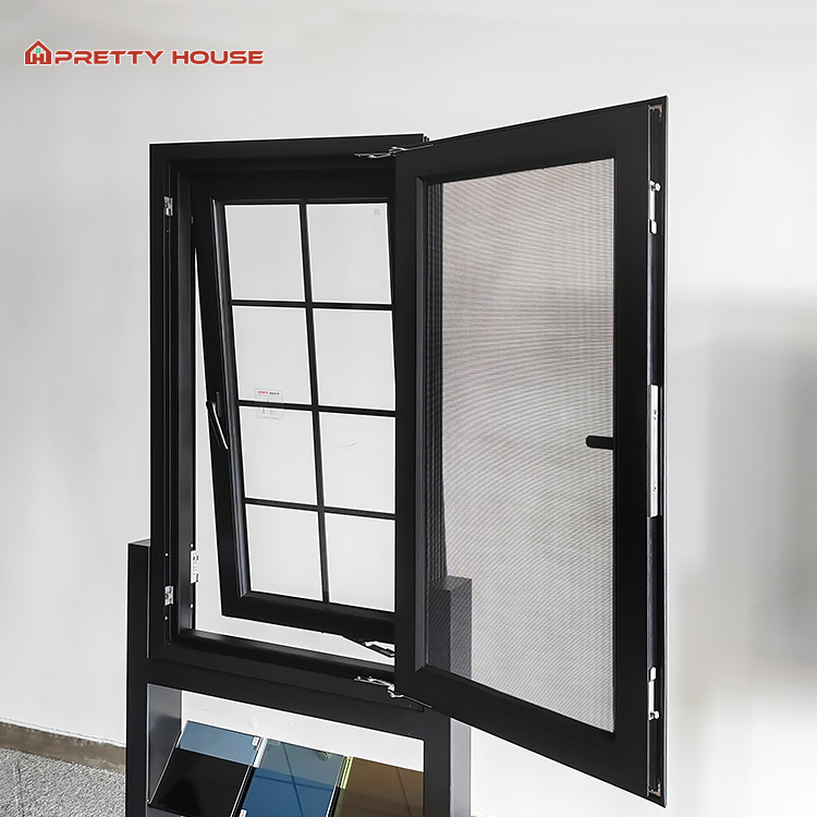 French Style Residential Aluminum Casement Window Double Glazing Thermal Break Insulated Windows