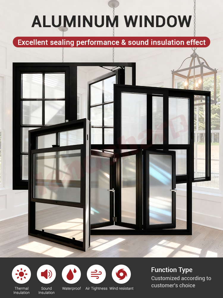 Landsharp Latest Customizable Automatic Balcony Vertical Slide Electric Lift Up Aluminum Frame Smart Sliding Windows For Houses