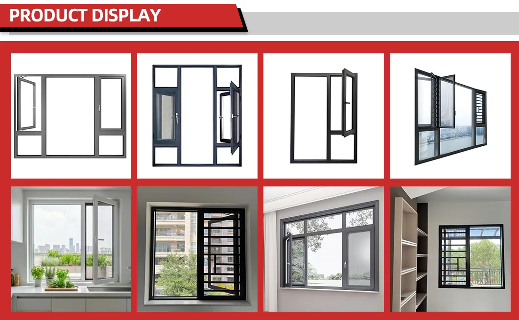 Popular High Performance Cost Effective Thermal Break Aluminum Casement Window for School Projects