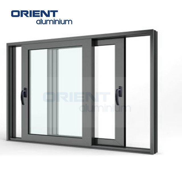 Double Glazed Aluminium Sliding windows Aluminium windows with Integrated Blinds Aluminium 3 Track Sliding windows