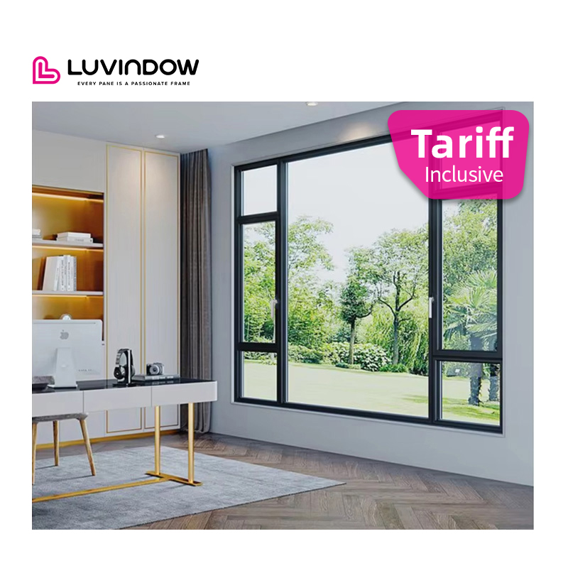 NFRC Certificate Double Glazing Tempered Glass Triple Glazed Aluminium Tilt And Turn Casement Windows