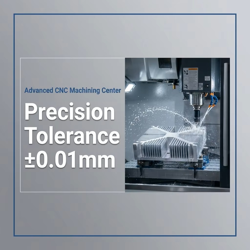 Custom 6063-T5 High Density Aluminum Extrusion Precision GPU AI Server Cooling Heat Sink
