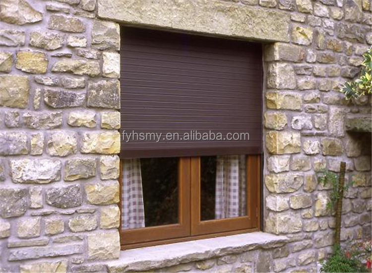 High Quality Customized Size Hurricane-Proof Motorized Aluminum Alloy Window Shutter Modern Industrial Window