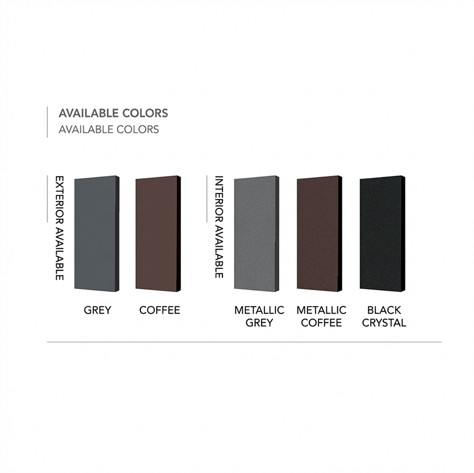 Energy Efficient Aluminum Window Low E Glass Thermal Break Argon Filled EPDM Seal Weatherproof for High Rise Building