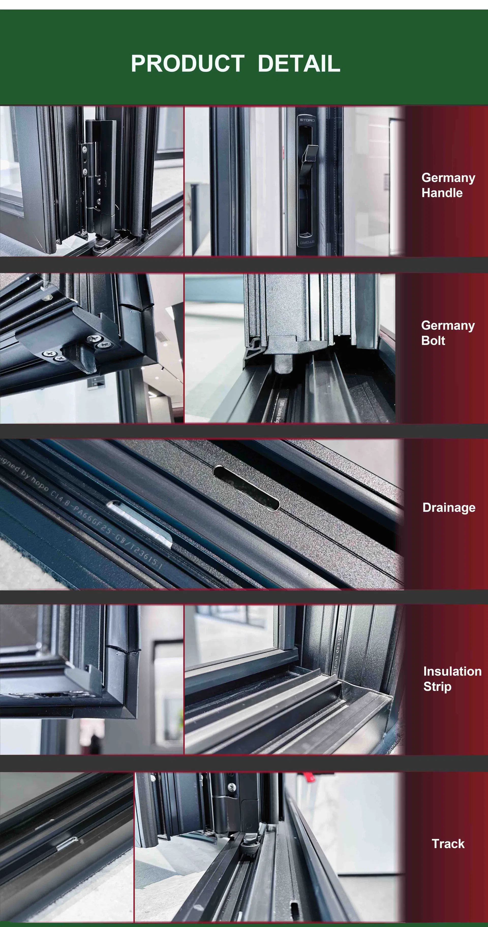 Aluminum Bifold Window Detail 2