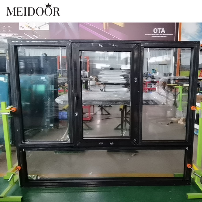 Customized for Engineering Projects Solutions Thermal Break Swing Window Tempered Glass Aluminum Casement Windows Exterior Hotel