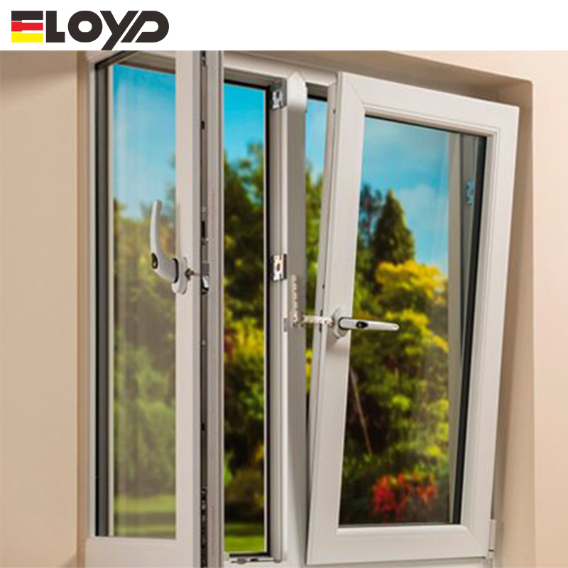 Eloyd Foshan Low-E Triple Glass Window Energy Efficient Insulated Aluminium Alloy Tilt and Turn for Exterior Use