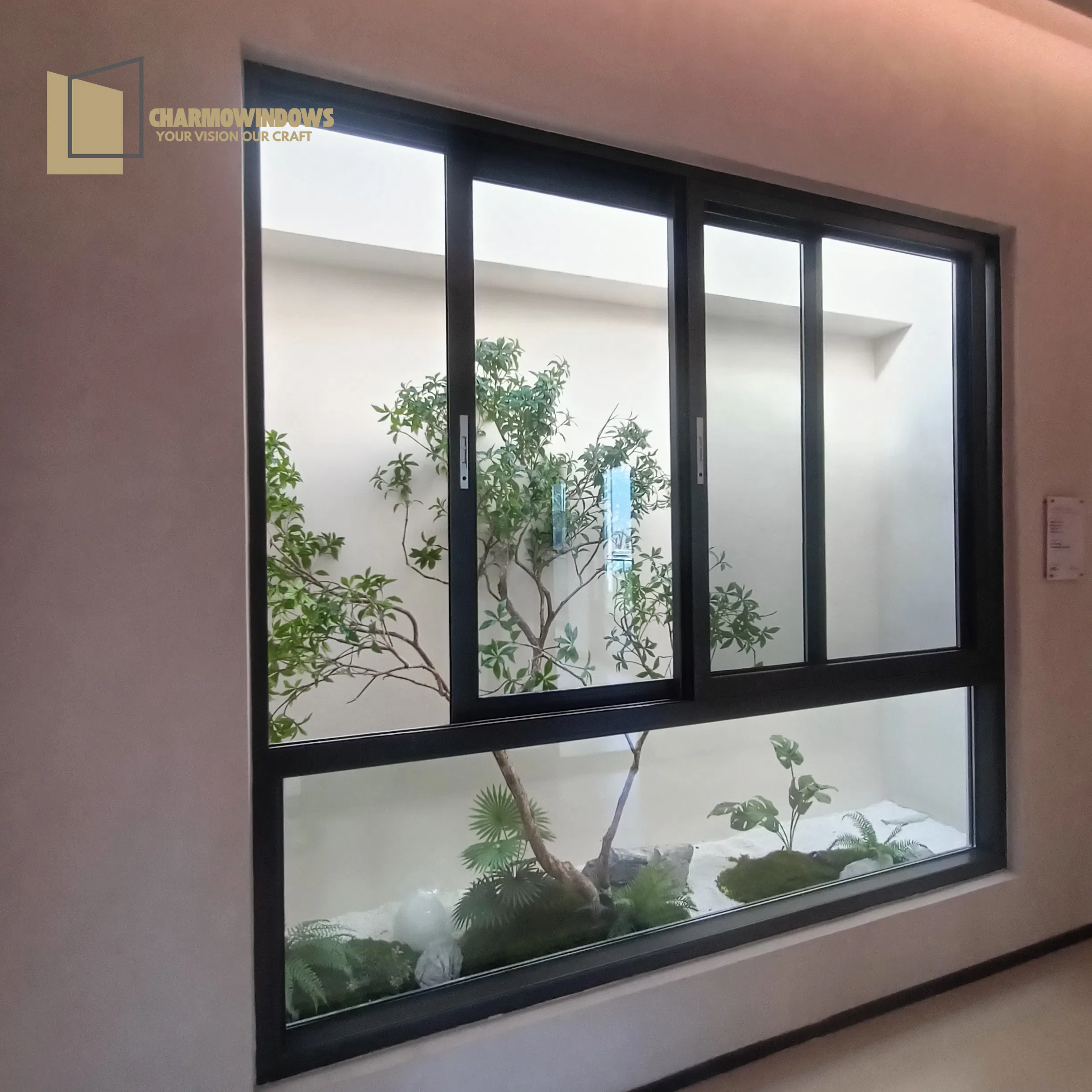 Customized Design Aluminum Sliding Window with Flyscreen for Residential Custom Size Two Open Modes Customer Color Choice