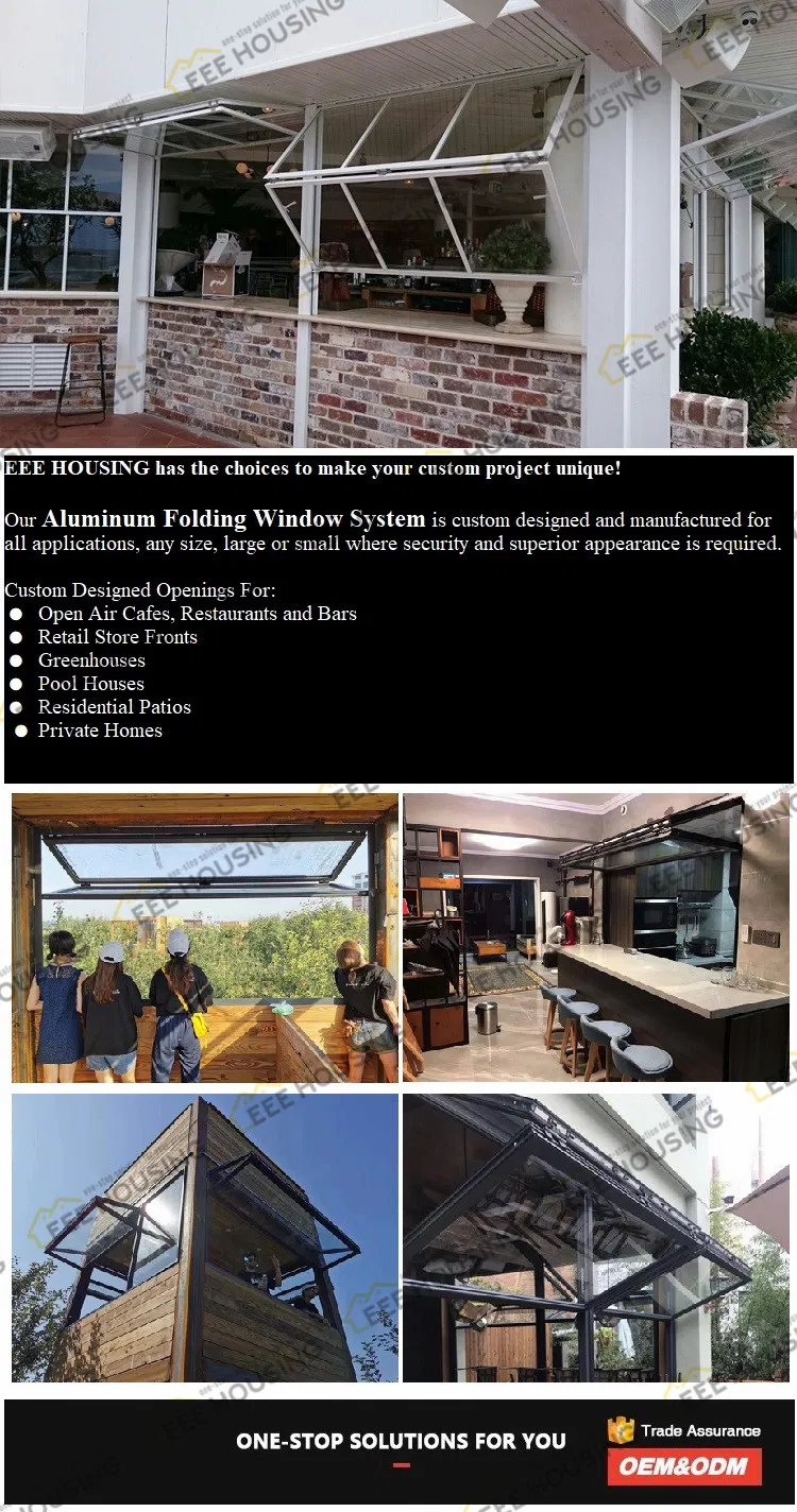 Aluminium Vertical Folding Window Display